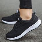 Women's Lace-Up Cushioned Walking Shoes with Arch Support