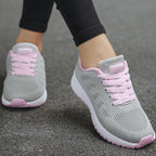Women's Lace-Up Cushioned Walking Shoes with Arch Support