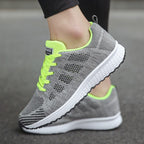 Women's Lace-Up Cushioned Walking Shoes with Arch Support
