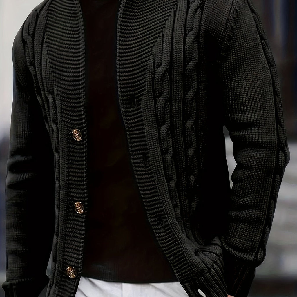 Women's Classic Cable-Knit Buttoned Cardigan