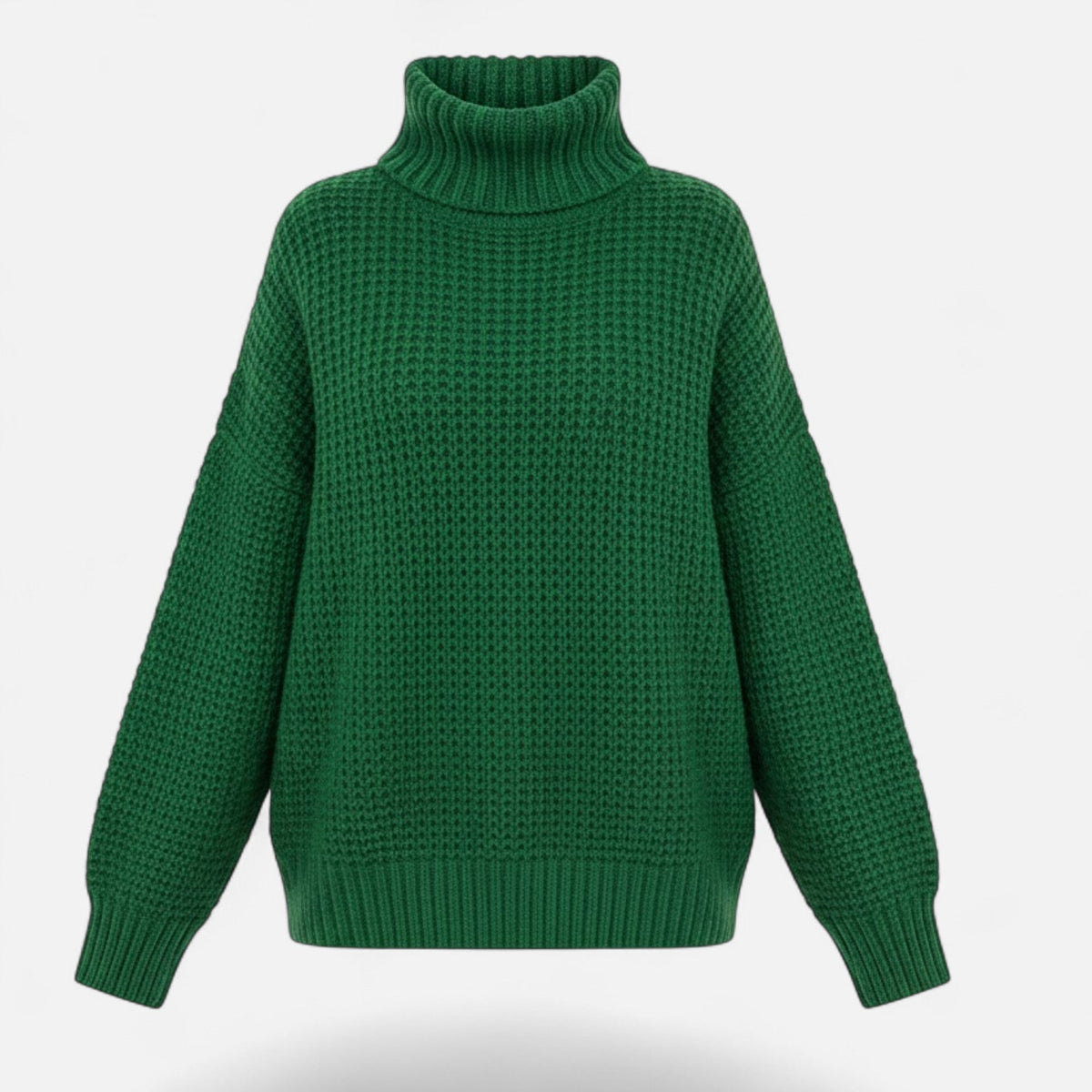 Women's Classic Roll-Neck Jumper – Green