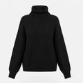 Women's Classic Roll-Neck Jumper – Black