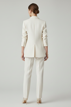 Women's Relaxed Blazer & Straight-Leg Trouser Suit