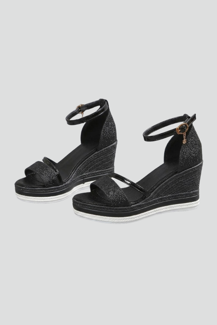 Women's Cushioned Slide Sandals with Arch Support – Black