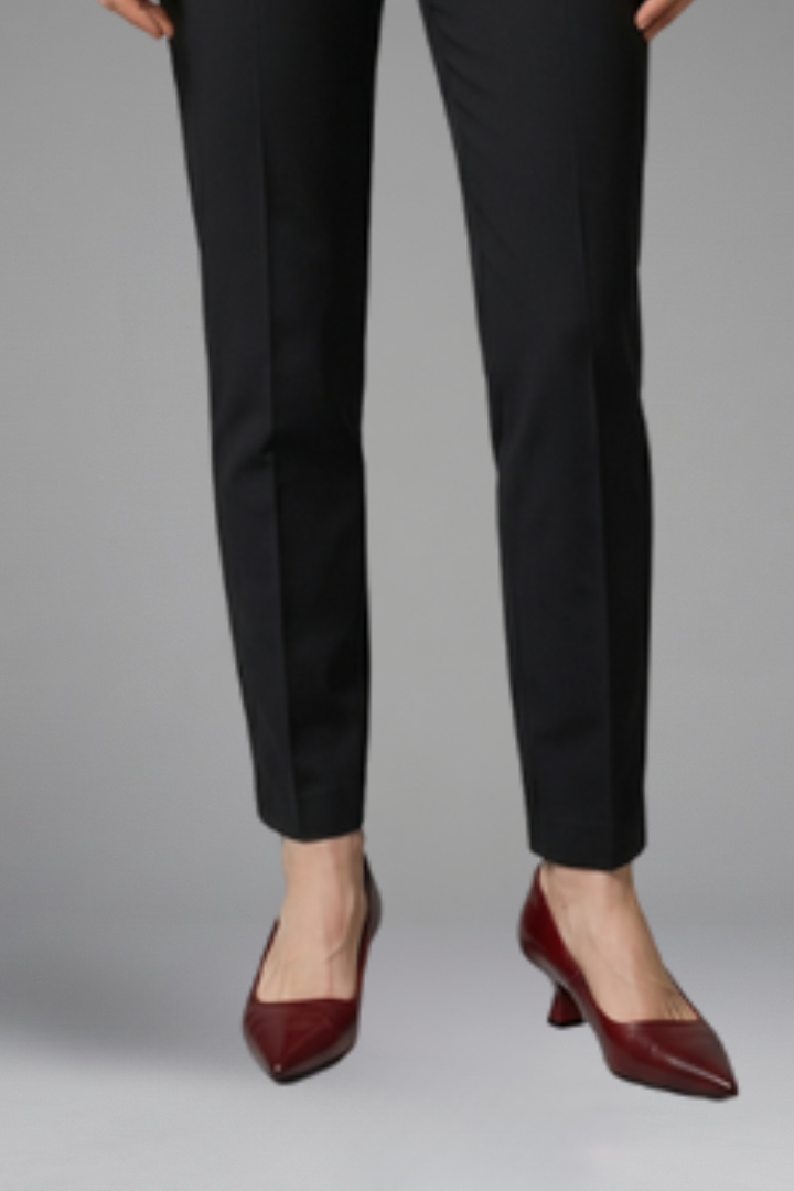 Women's Pointed-Toe Low-Heel Slip-On Court Shoes