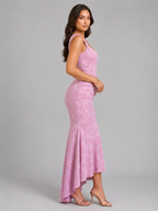 Women's Floral Corset Maxi Dress