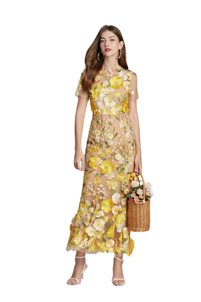 Women's Floral Midi Dress