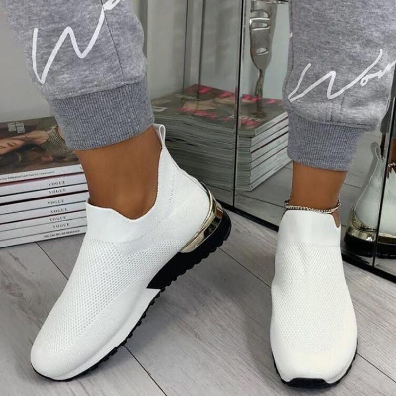 Women's Knit Slip-On Walking Trainers