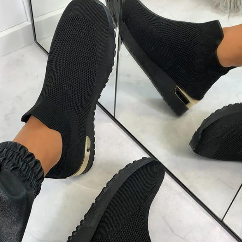 Women's Knit Slip-On Walking Trainers
