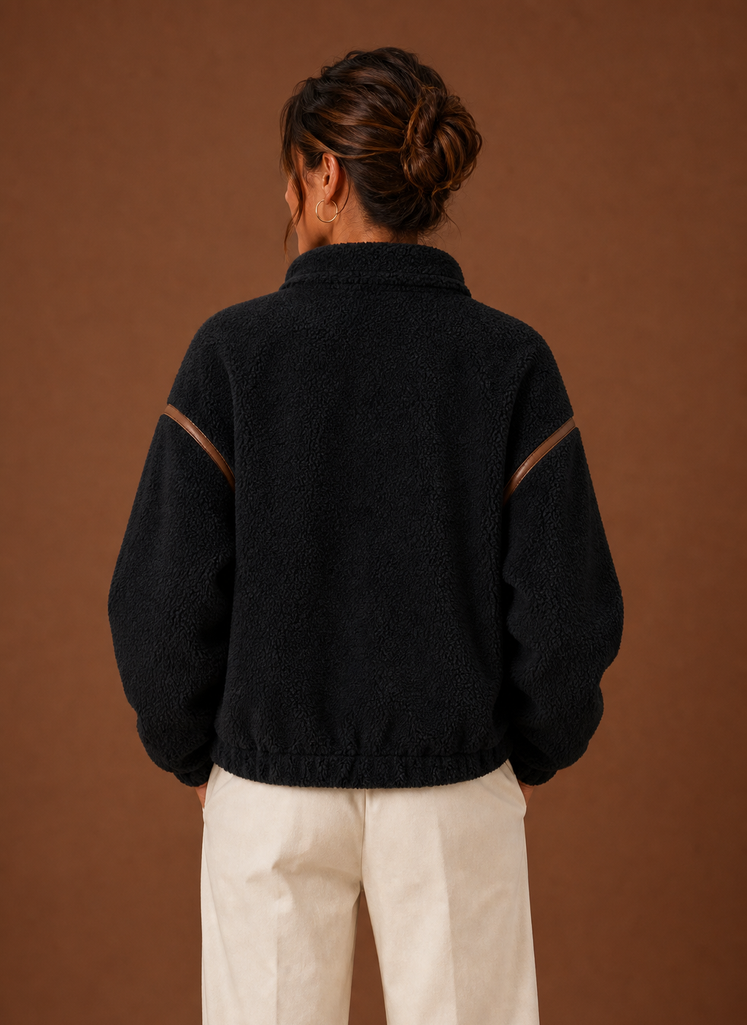 Women's Zip-Up Sherpa Fleece Jacket