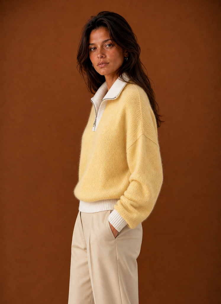 Women's Long-Sleeve Quarter-Zip Jumper