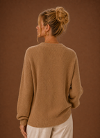 Women's V-Neck Button-Front Knit Cardigan