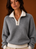 Women's Long-Sleeve Quarter-Zip Jumper