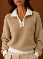 Women's Long-Sleeve Quarter-Zip Jumper
