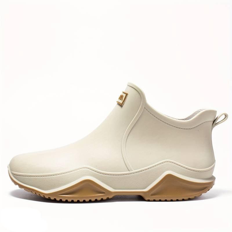Women's Slip-On Winter Ankle Boots – Beige