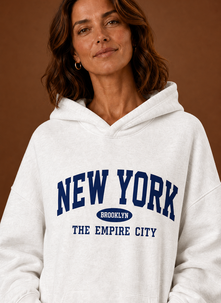 Women's Oversized Graphic Print Hoodie