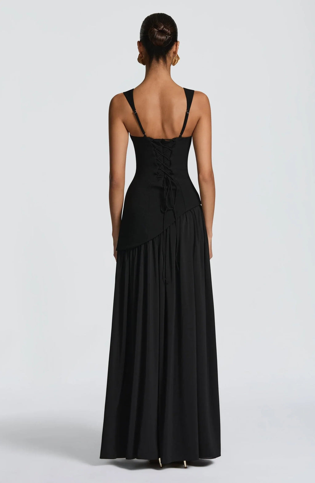 Women's Sleeveless A-Line Maxi Dress with Fitted Waist
