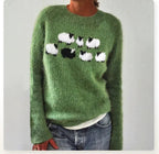 Women's Nordic Fair Isle Boat-Neck Relaxed-Fit Knit Jumper